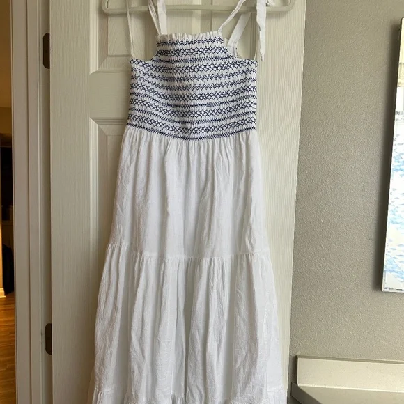 Lucky Brand | Dresses | Worn Once Lucky Brand Linen Crochet Dress | Poshmark